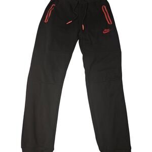 Nike Men’s Red Black Joggers Size Large Athletic Sweatpants Track Pants